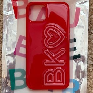 NWT Custom Baublebar iPhone 14 case with initials “BK❤️”
